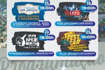 Foto - PROGRAMAÇÃO COMPLETA DO 56º ANIVERSÁRIO DE PÉROLA.