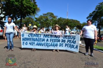 Foto - Desfile Cívico em comemoração ao aniversário de Pérola encanta moradores / Parte 1