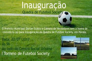 Inauguração da Quadra de Futebol Society