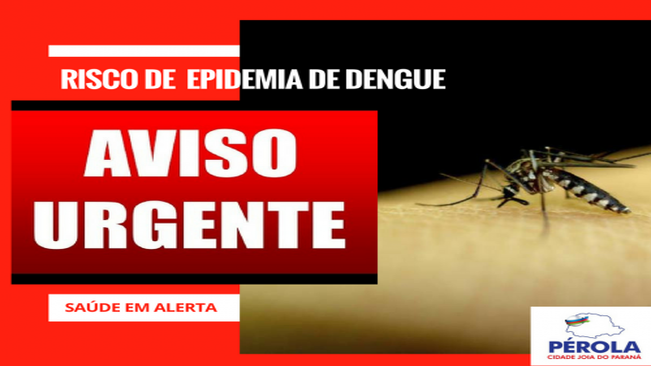 Saúde de Pérola alerta para risco de epidemia de Dengue