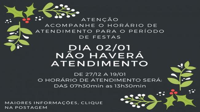 Horário Especial de Atendimento